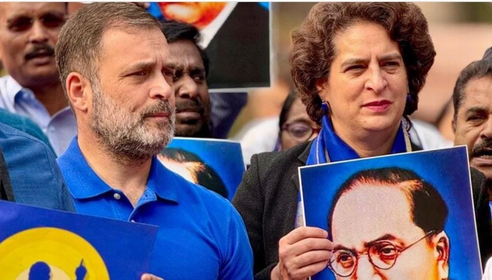 राहुल गांधी ने नीली टी-शर्ट पहनी। कैसे नीला रंग दलित पहचान का रंग बन गया?